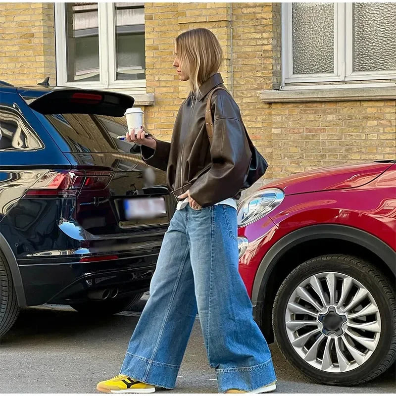 Women’s Genuine Leather Shell Shoulder Bag - Ellivora