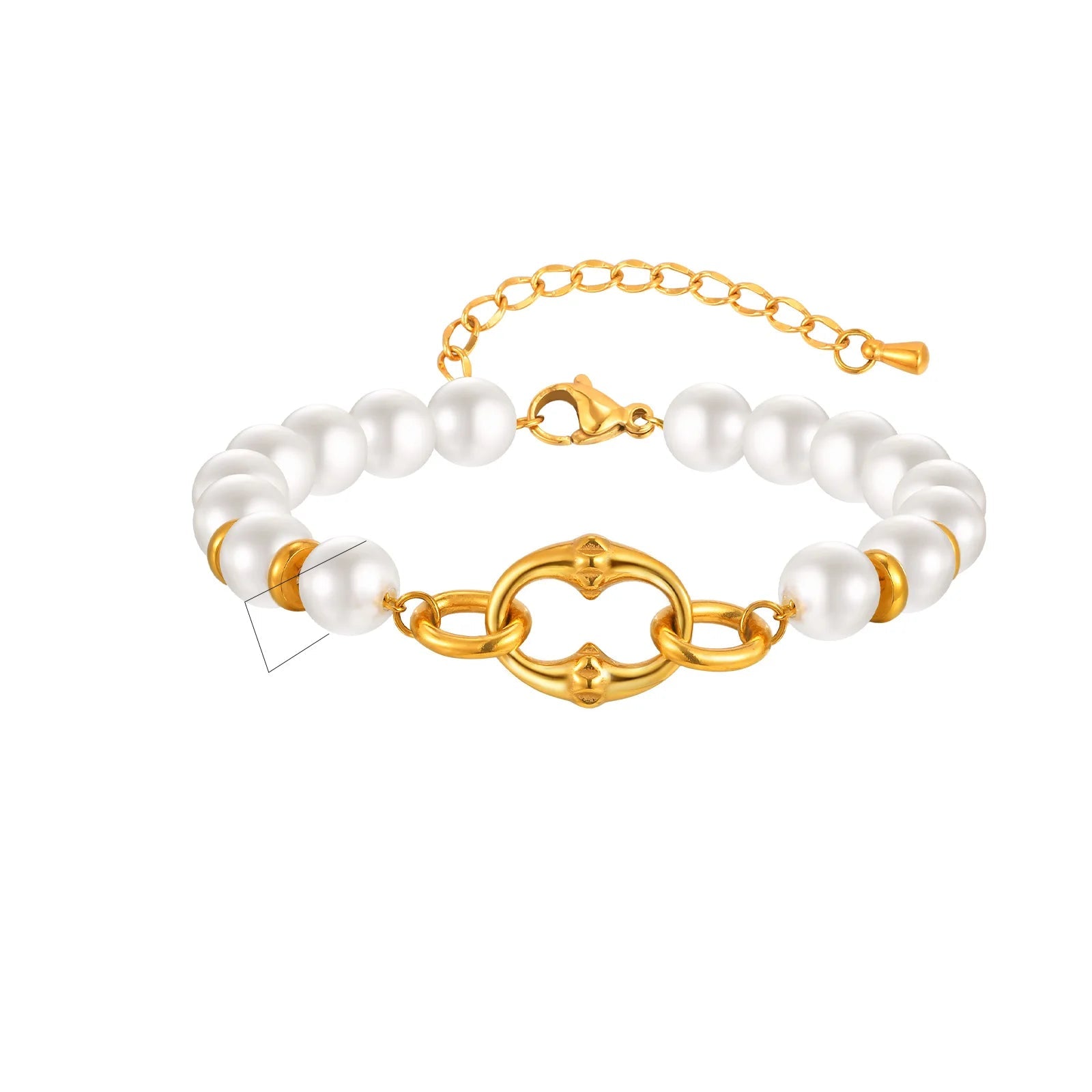 Gold Chunky Toggle Chain Bracelet for Women - Ellivora