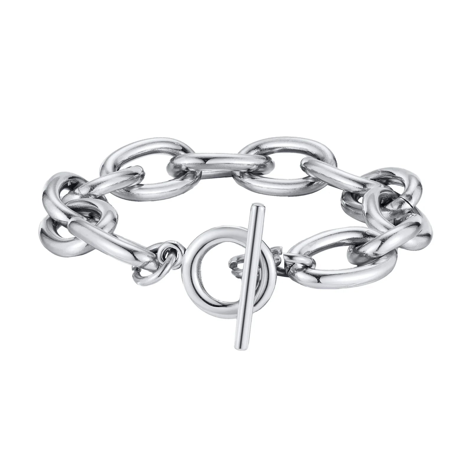 Gold Chunky Toggle Chain Bracelet for Women - Ellivora