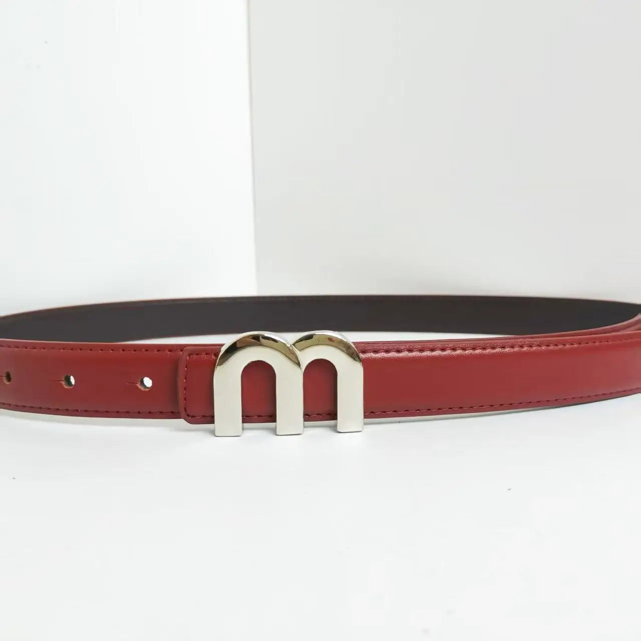 Women’s Elegant Belt with Silver Buckle - Ellivora