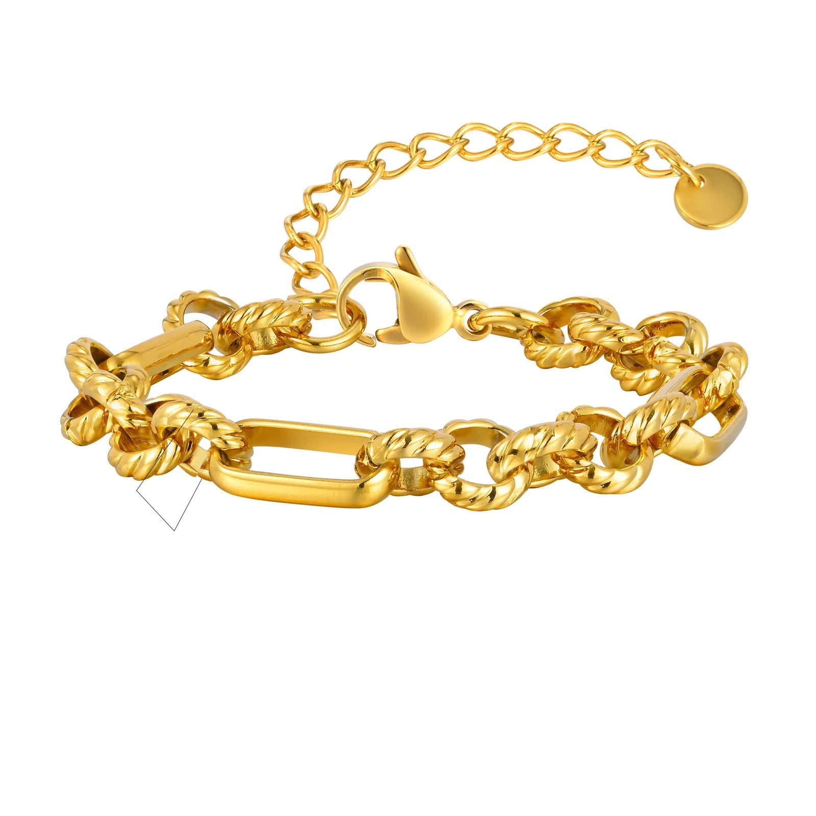 Gold Chunky Toggle Chain Bracelet for Women - Ellivora