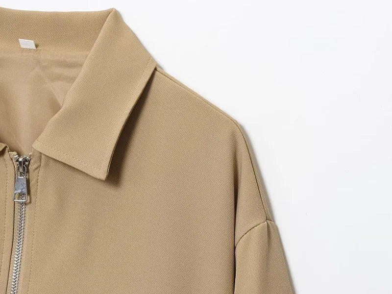 Women’s Cropped Bomber Jacket - Ellivora