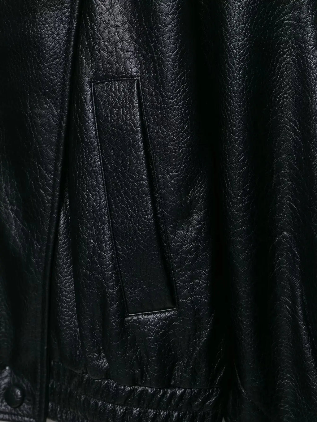 Women Faux Leather Loose Jacket - Ellivora