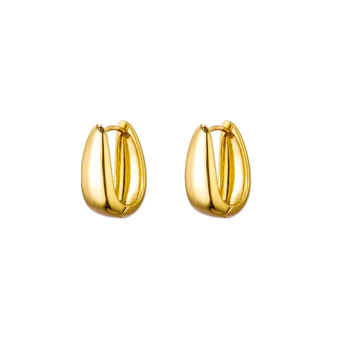Gold Chunky Hoop Earrings for Women - Ellivora