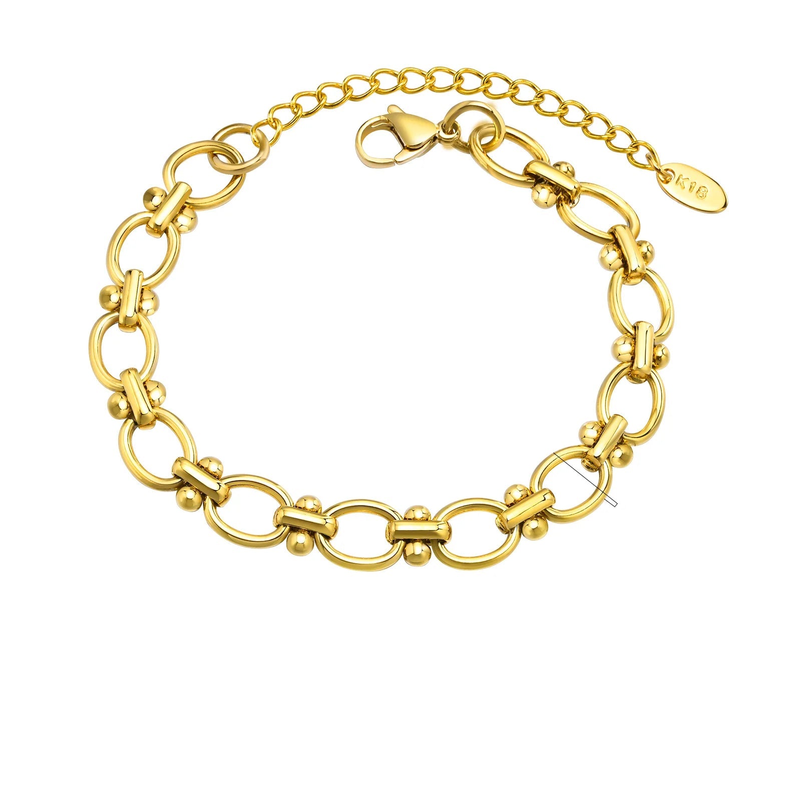 Gold Chunky Toggle Chain Bracelet for Women - Ellivora