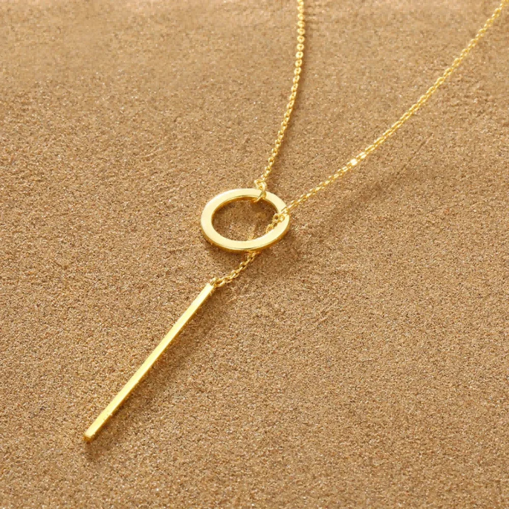 Drop Chain Y Lariat Necklace - Ellivora
