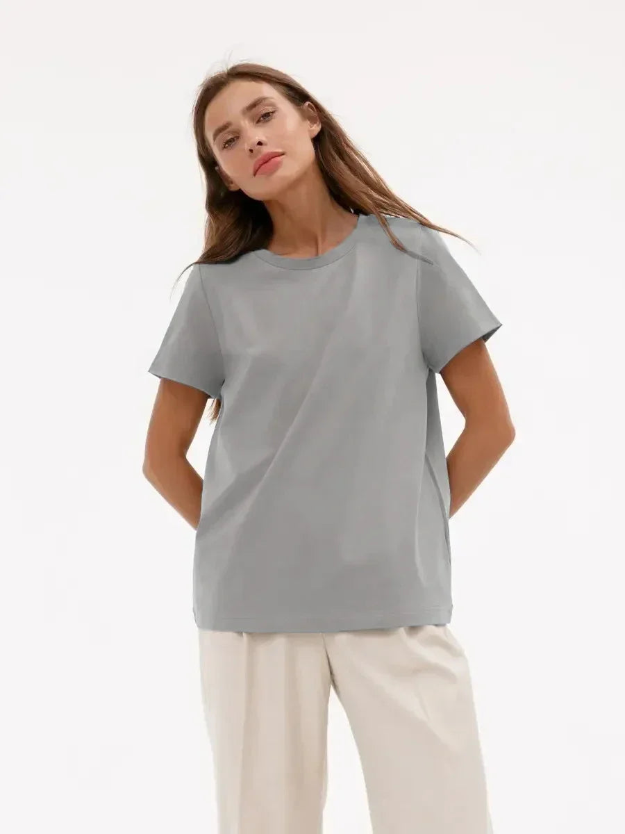 Women’s 100% Cotton Basic T-Shirt - Ellivora