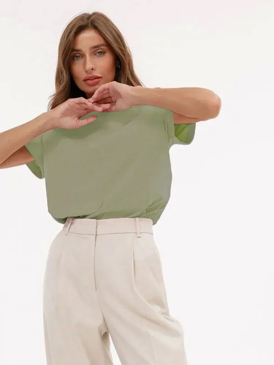 Women’s 100% Cotton Basic T-Shirt - Ellivora