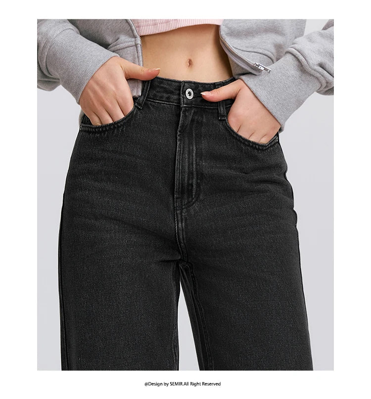 Women’s Vintage Wide-Leg Jeans - Ellivora