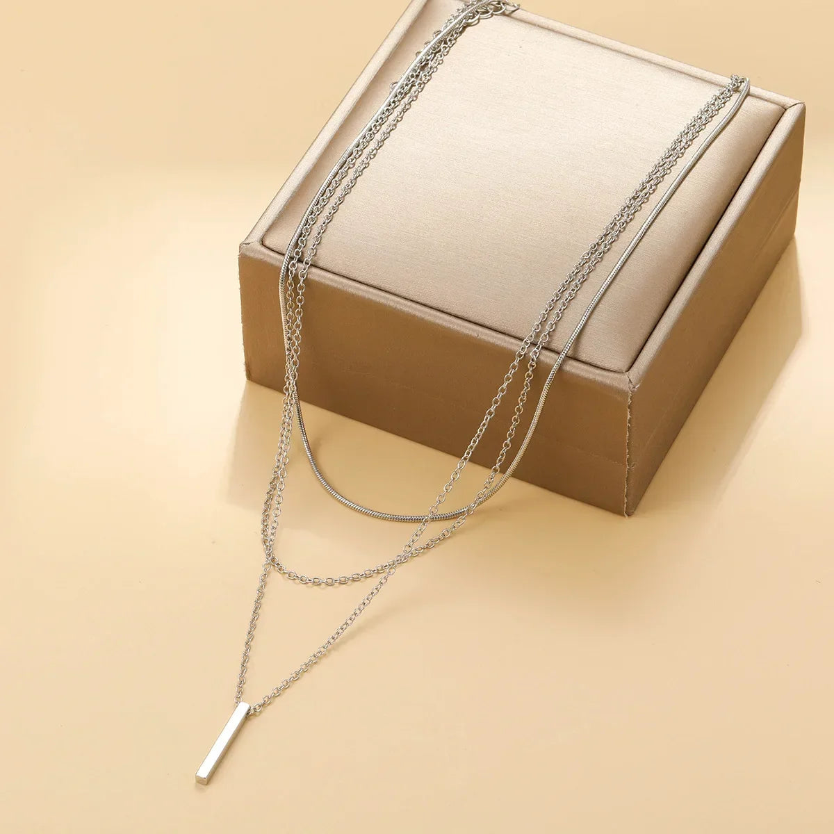 925 Sterling Silver Three-Layer Necklace - Ellivora