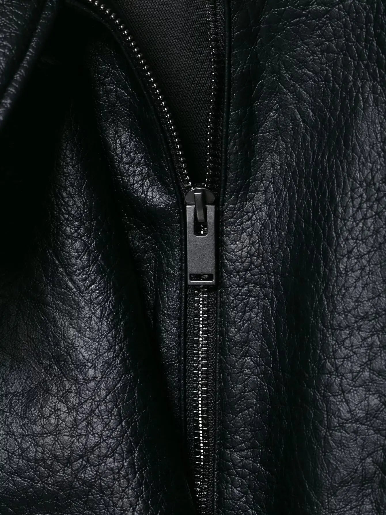 Women Faux Leather Loose Jacket - Ellivora