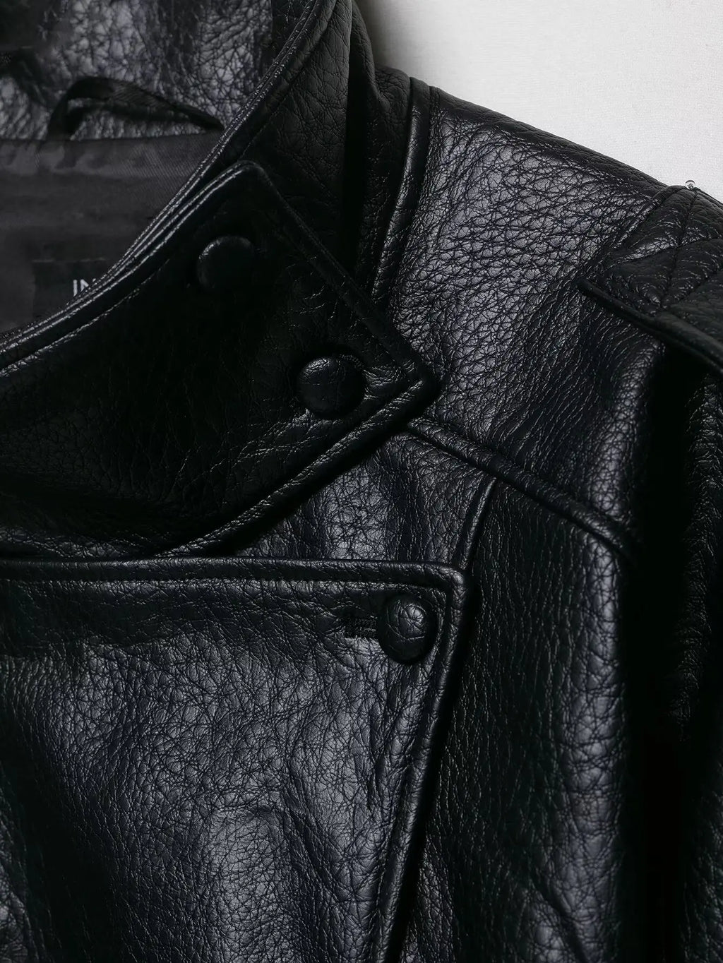 Women Faux Leather Loose Jacket - Ellivora