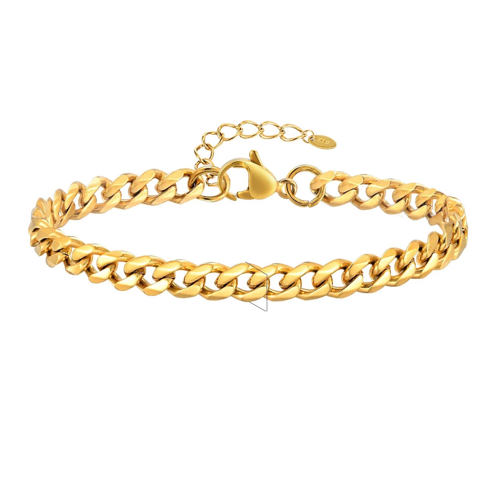 Gold Chunky Toggle Chain Bracelet for Women - Ellivora