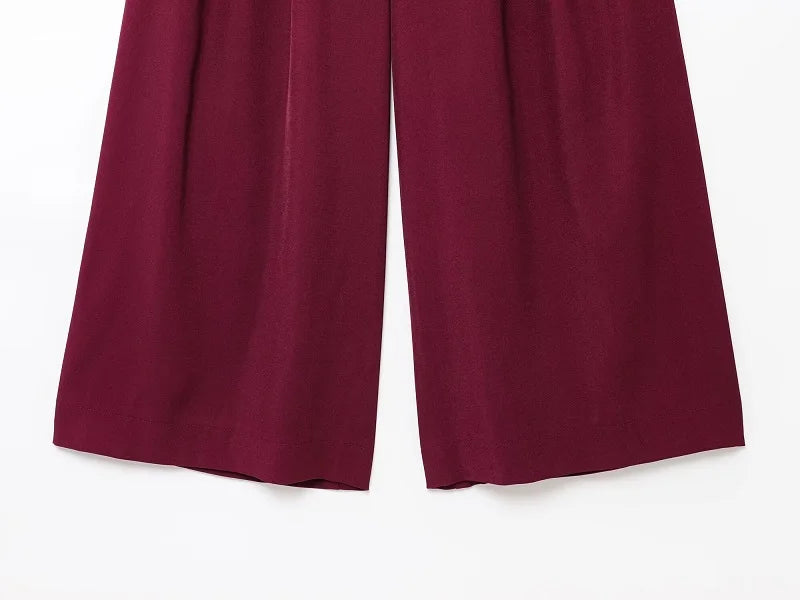 2025 Wide Leg Pants Sets for Women - Ellivora