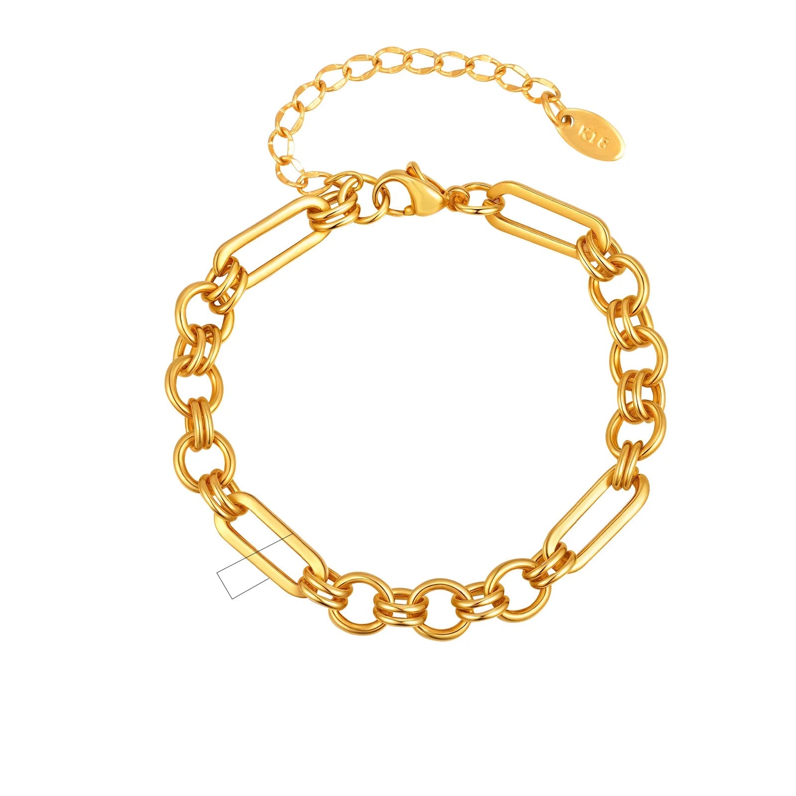 Gold Chunky Toggle Chain Bracelet for Women - Ellivora