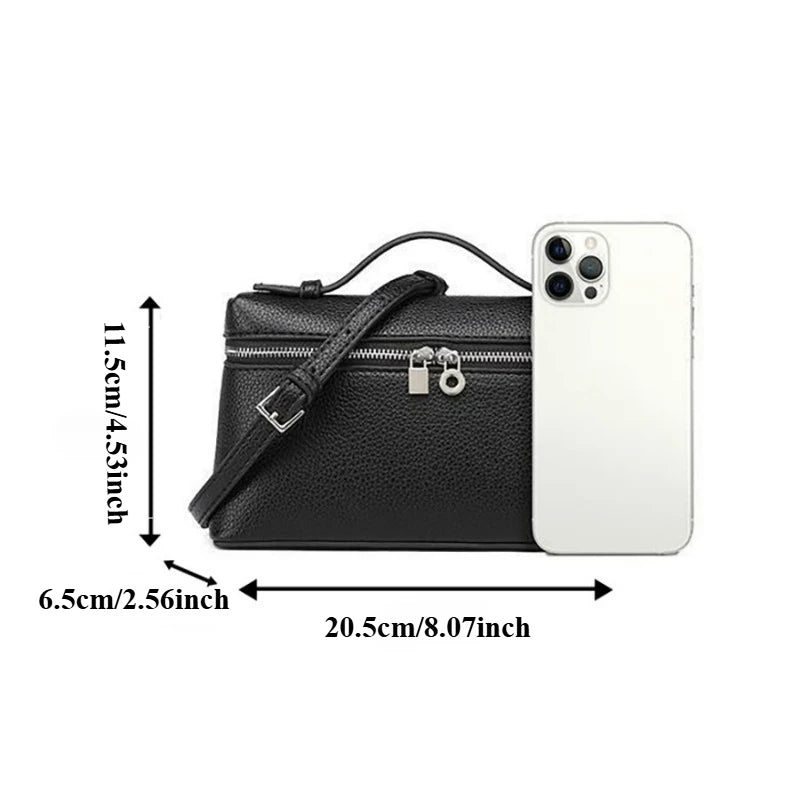 Mini PU Leather Box Bag - Ellivora