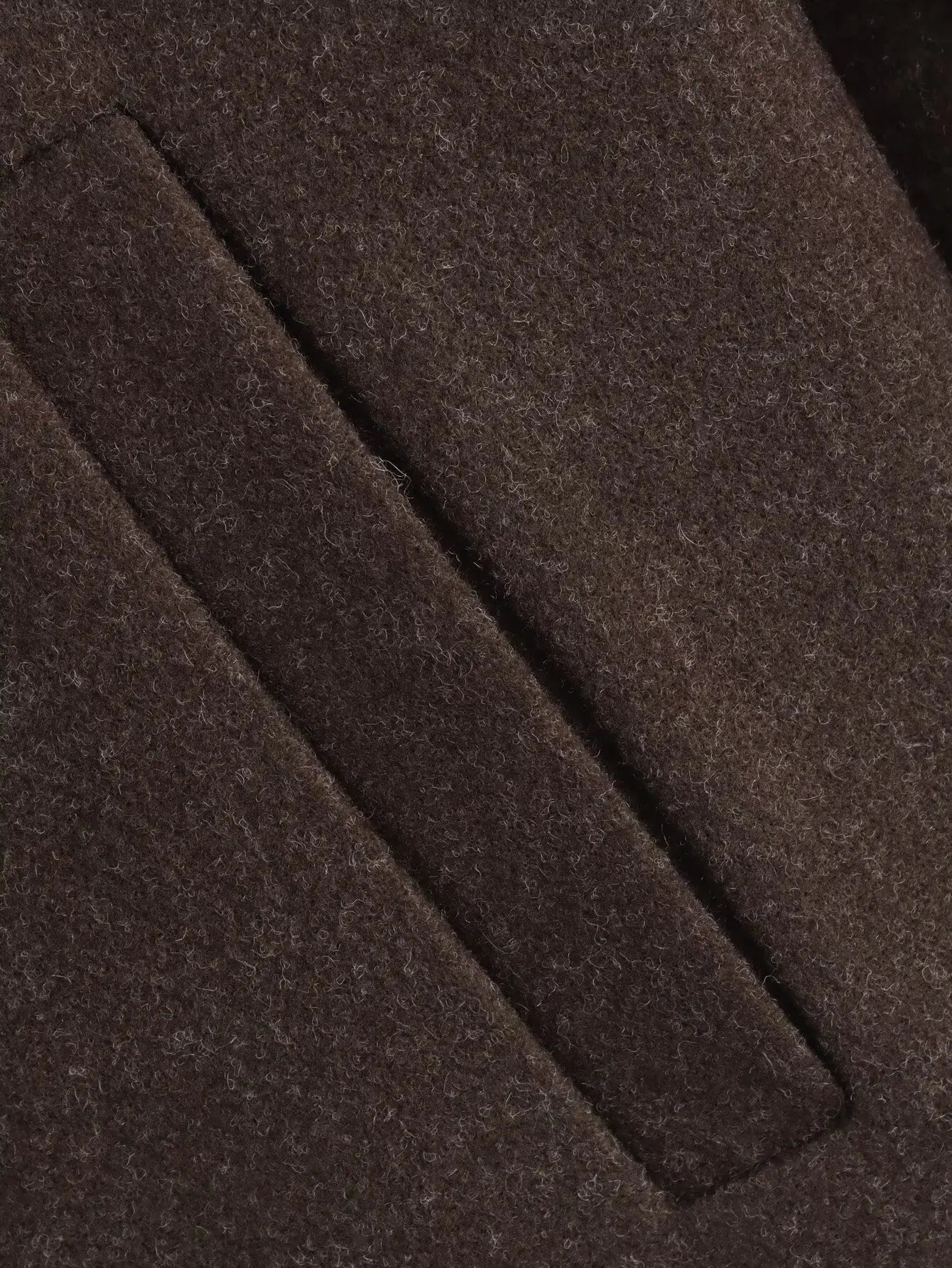 Fashion Brown Zipper Woolen Jacket - Ellivora